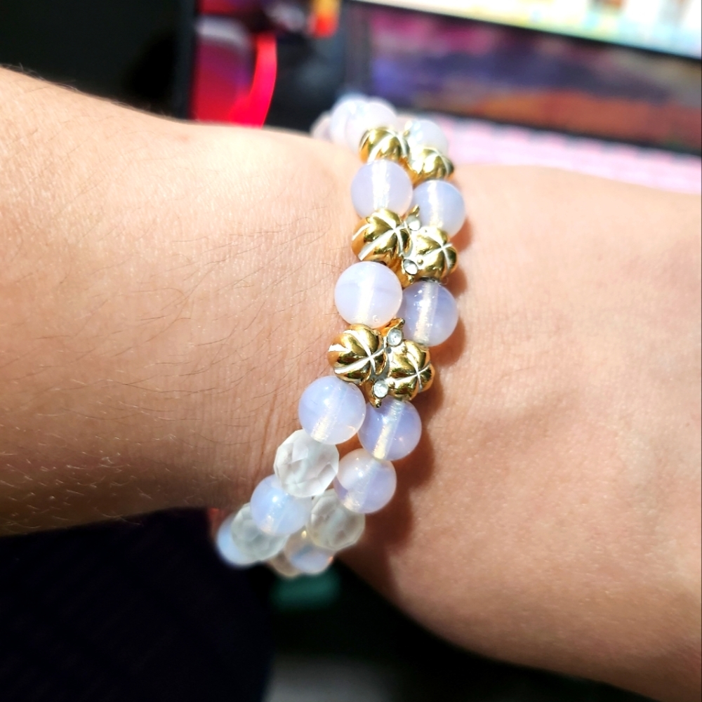 Rare Vintage Monet double layer bracelet